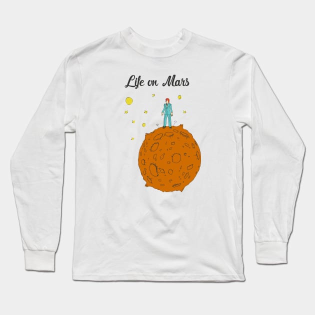 Life On Mars Long Sleeve T-Shirt by DesignbyDrD